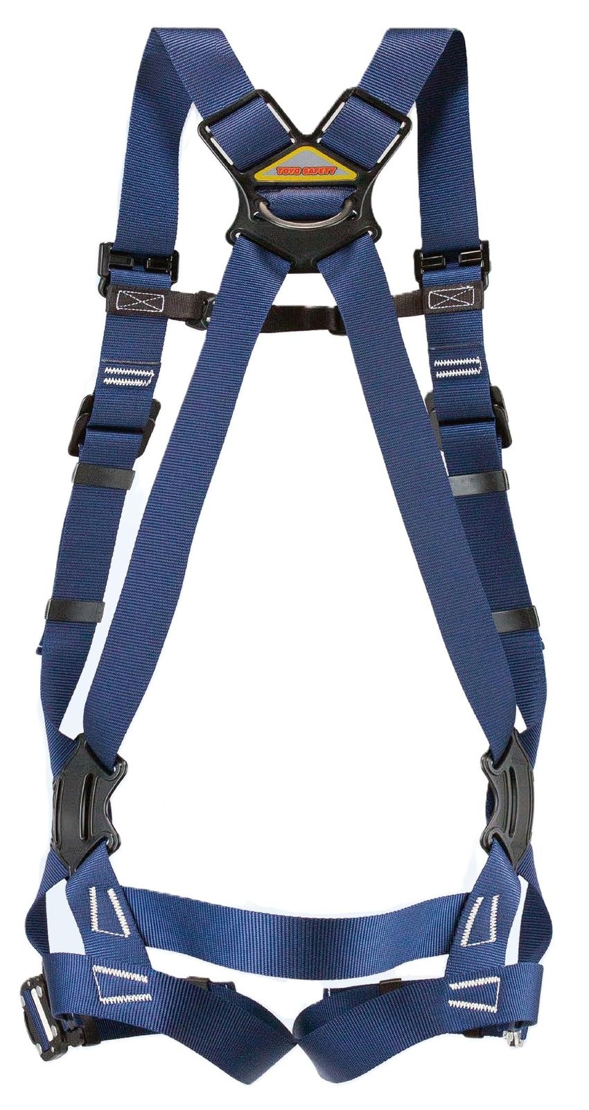 トーヨーセフティー KARUHARNESSDX カルハーネス ハーネス型安全帯 ネイビー 背中X型 胸腿ベルトワンタッチ水平タイプ 墜落制止用器具の規格適合品 130kg対応 Lサイズ 170㎝~190㎝ FHN-222L-NY