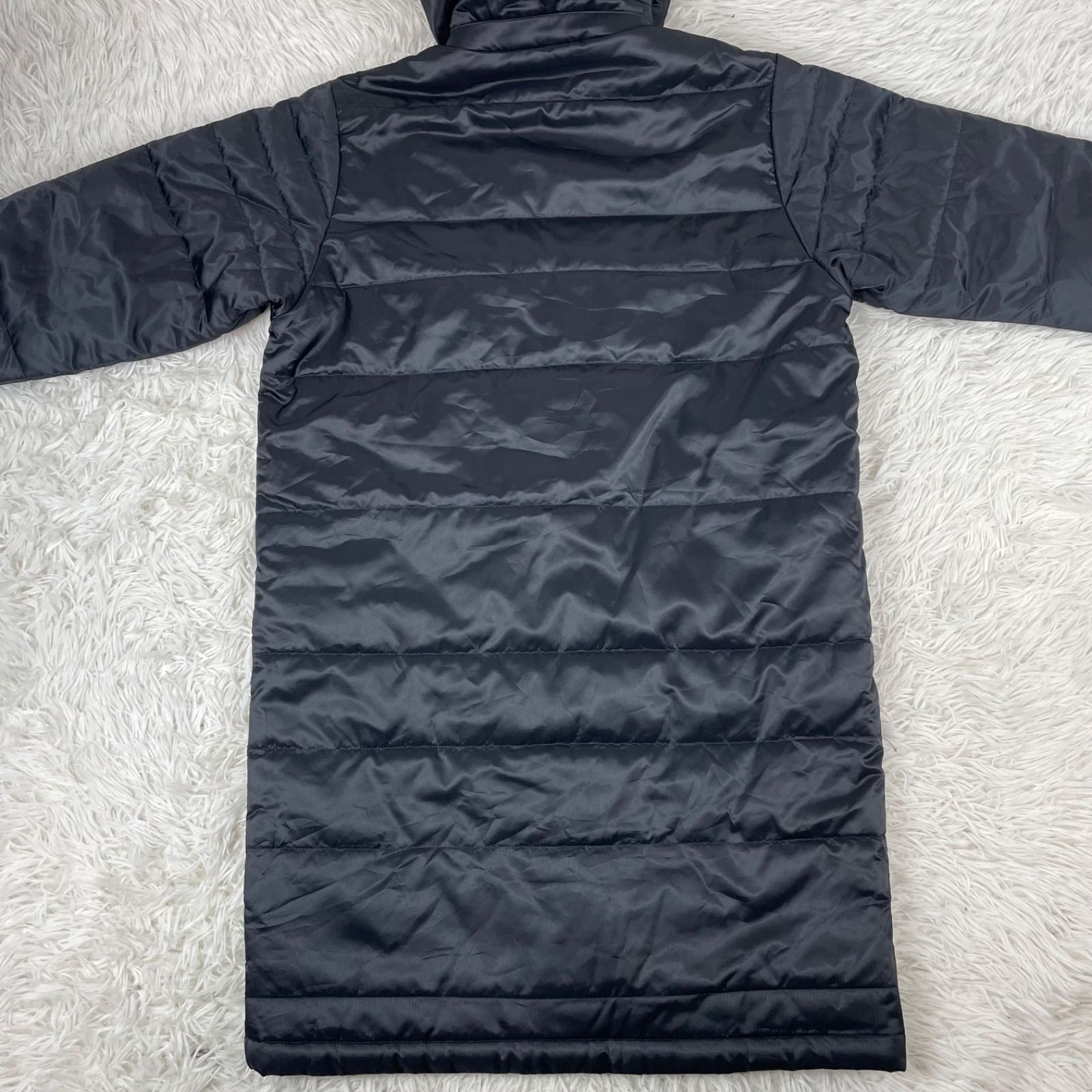 PUMA ベンチコート 160 PUMA ベンチコート 黒/グレー フード付き 160