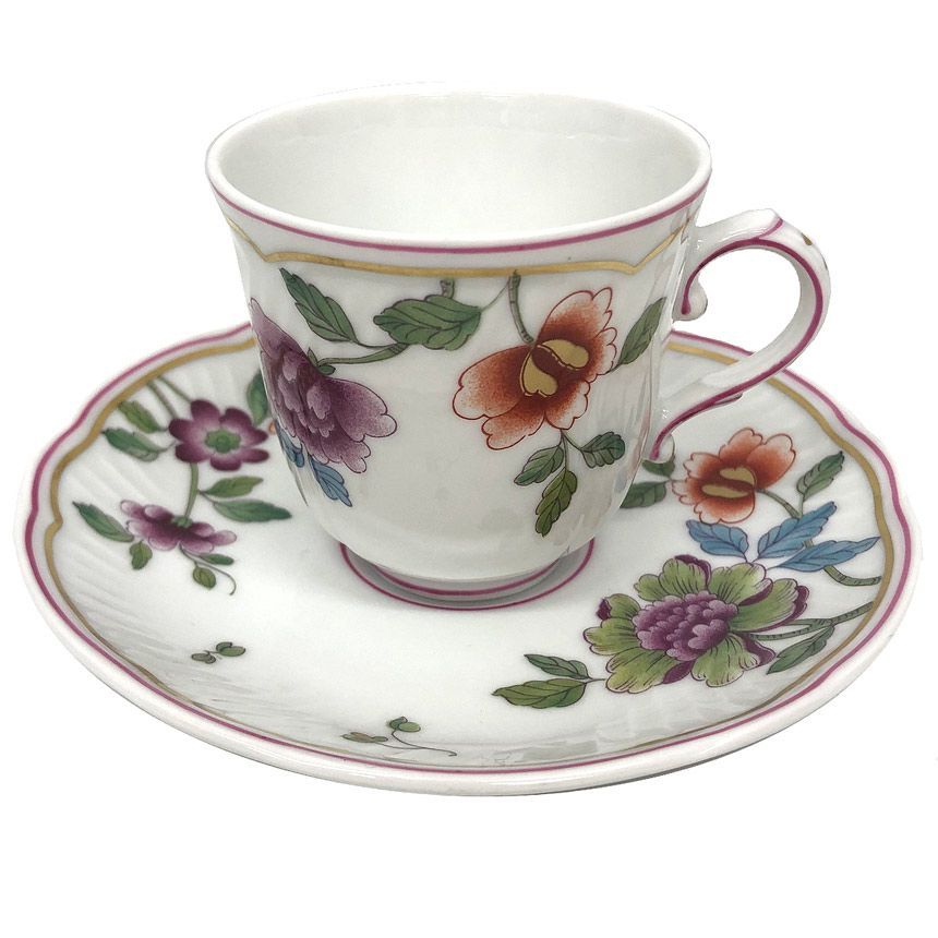 物 品 Richard Ginori リチャードジノリ GINORI1735 グランデューカ コーヒーカップ&ソーサー 120ml デミタスカップ モカカップ ヴィンテージ アンティーク 新古品 aq12199