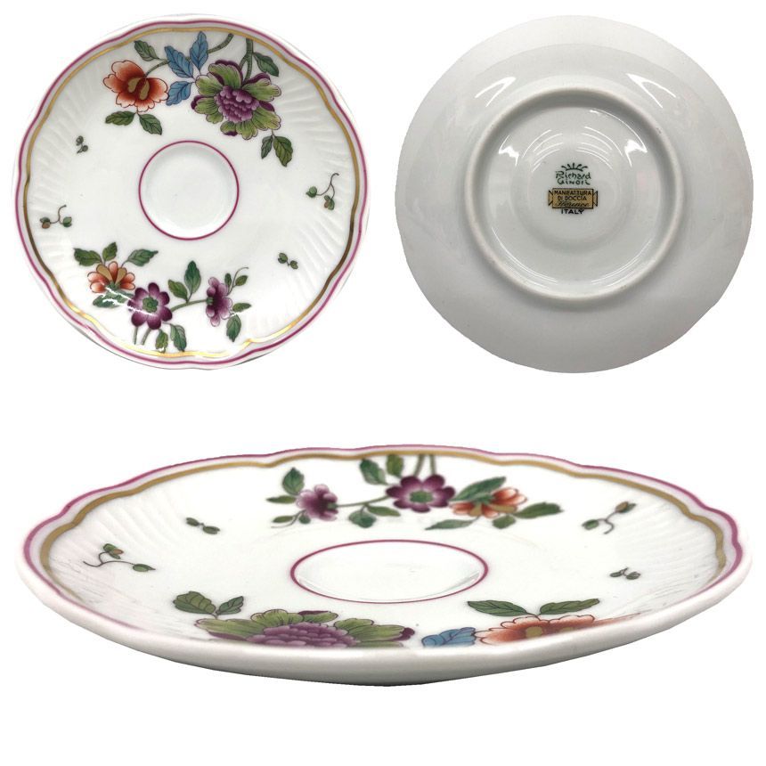  物 品 Richard Ginori リチャードジノリ グランデューカ コーヒーカップ＆ソーサー 120 ml デミタスカップ モカカップ ヴィンテージ アンティーク aq 12199 デミタスカップ コーヒー ティーカップ