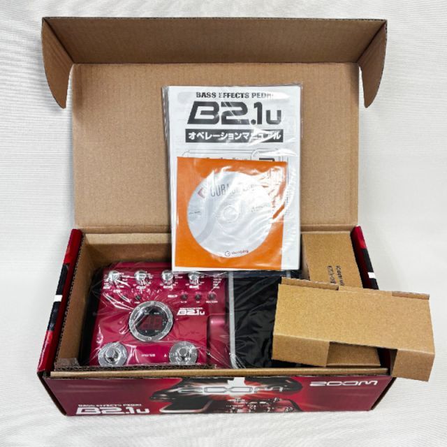 最先端の ZOOM ズーム B2.1u ベース用 マルチエフェクター 新古品 興奮