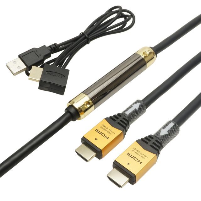 非常に良い ホーリック イコライザー付き HDMIケーブル 20m HDM200-593GD