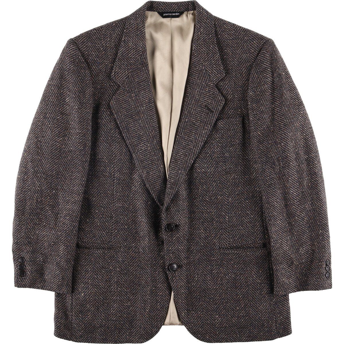 古着 ピエールカルダン Pierre Cardin ネップ ヘリンボーン テーラードジャケット メンズM相当 ヴィンテージ eaa590633