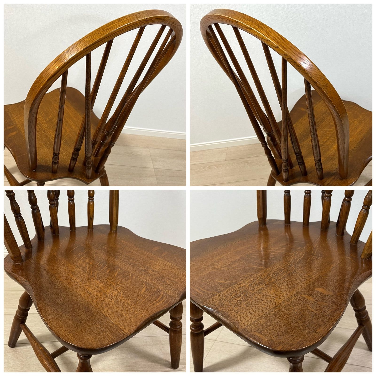 た73【美品】柏木工 ウィンザーチェア ダイニングチェア ボウバック