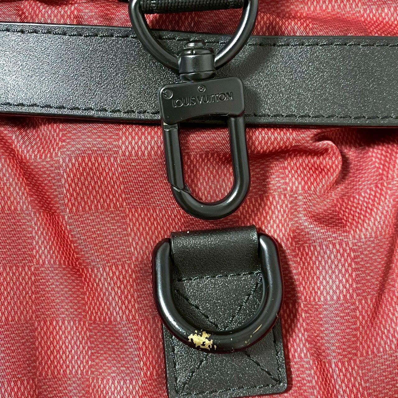 ルイヴィトン LOUIS VUITTON ソラーノ N41191  ルイヴィトンカップ  ダミエチャレンジ カバン 2WAYバッグ トートバッグ 斜め掛け ハンドバッグ ショルダーバッグ レザー/ナイロン レッド LOUIS VUITTON(ルイヴィトン) / ルイヴィトン/ショルダーバック