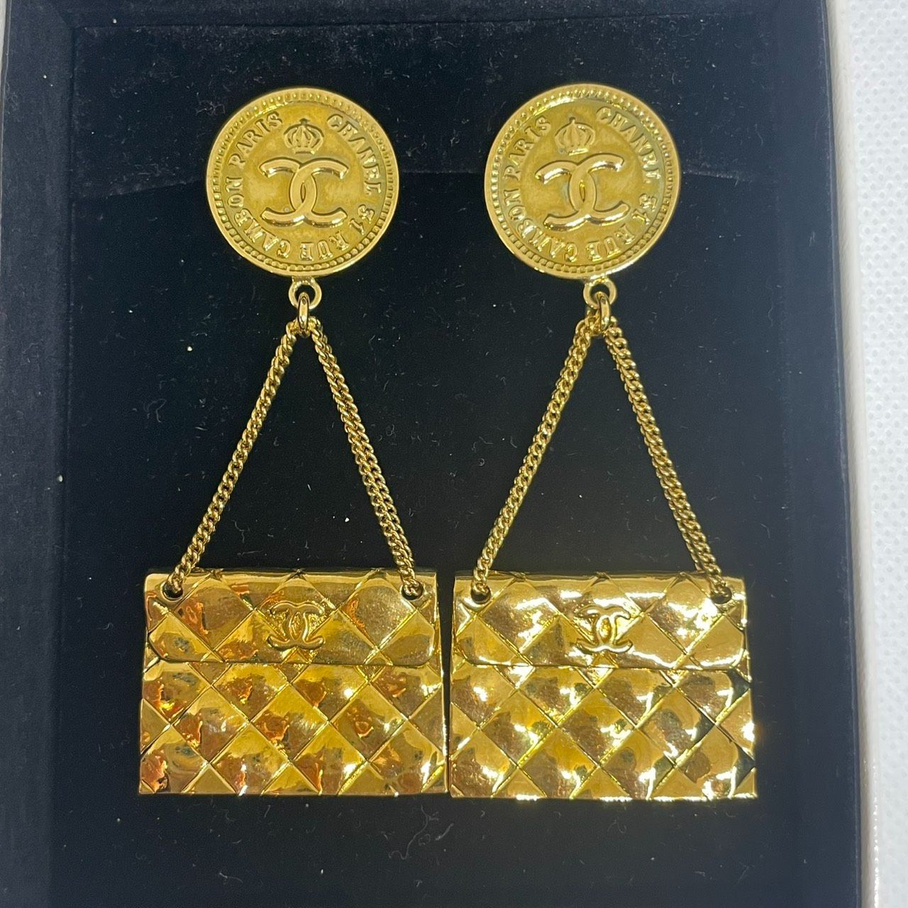 CHANEL シャネル イヤリング マトラッセバッグ