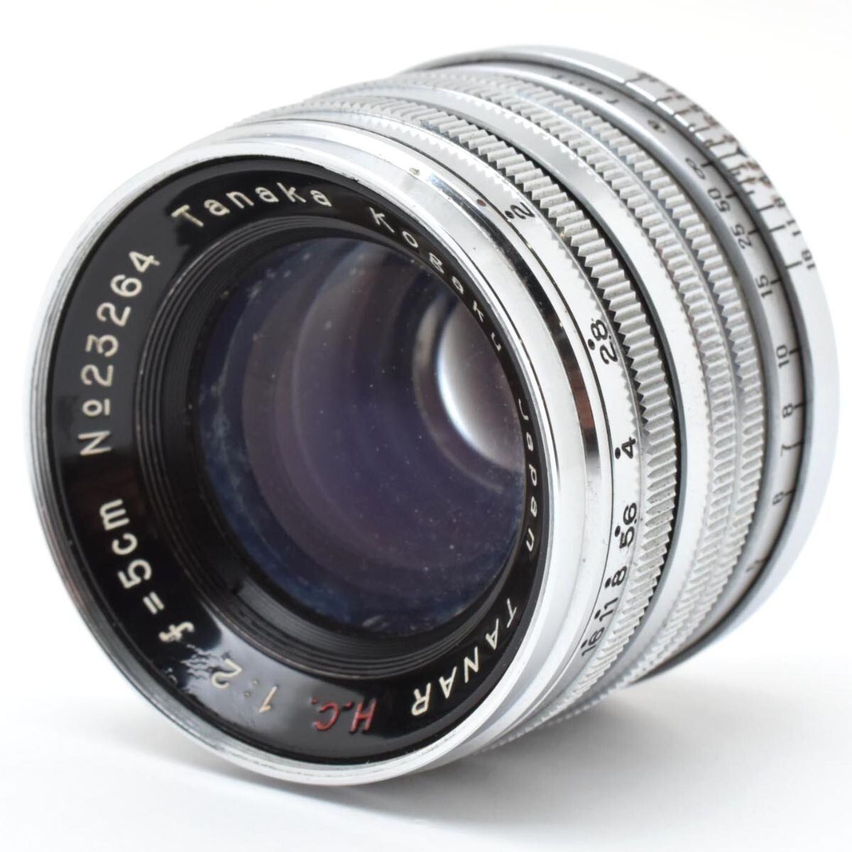 Tanaka Kogaku Tanar H.C. 5cm F2 L39 Lマウント 田中光学 タナー 50mm 単焦点レンズ外観 完動 保証付｜D358