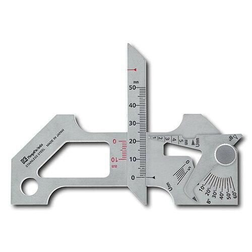 2営業日で発送 SK 溶接ゲージ 脚長 余盛 すみ肉のど厚 食い違い段差 アンダーカット ベベル角度 ルート間隔 WG3 8702