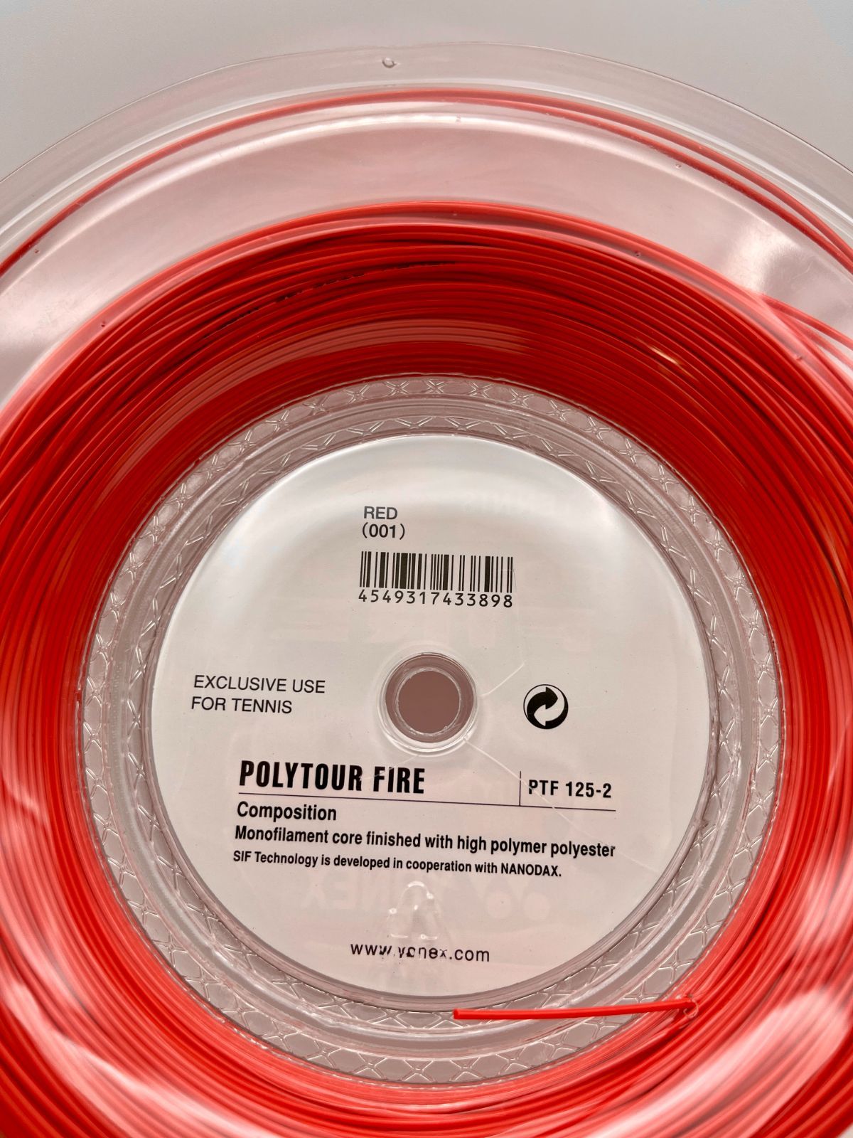 ①QQ YONEX POLYTOUR FIRE 125 Reel ヨネックス ポリツアーファイア 