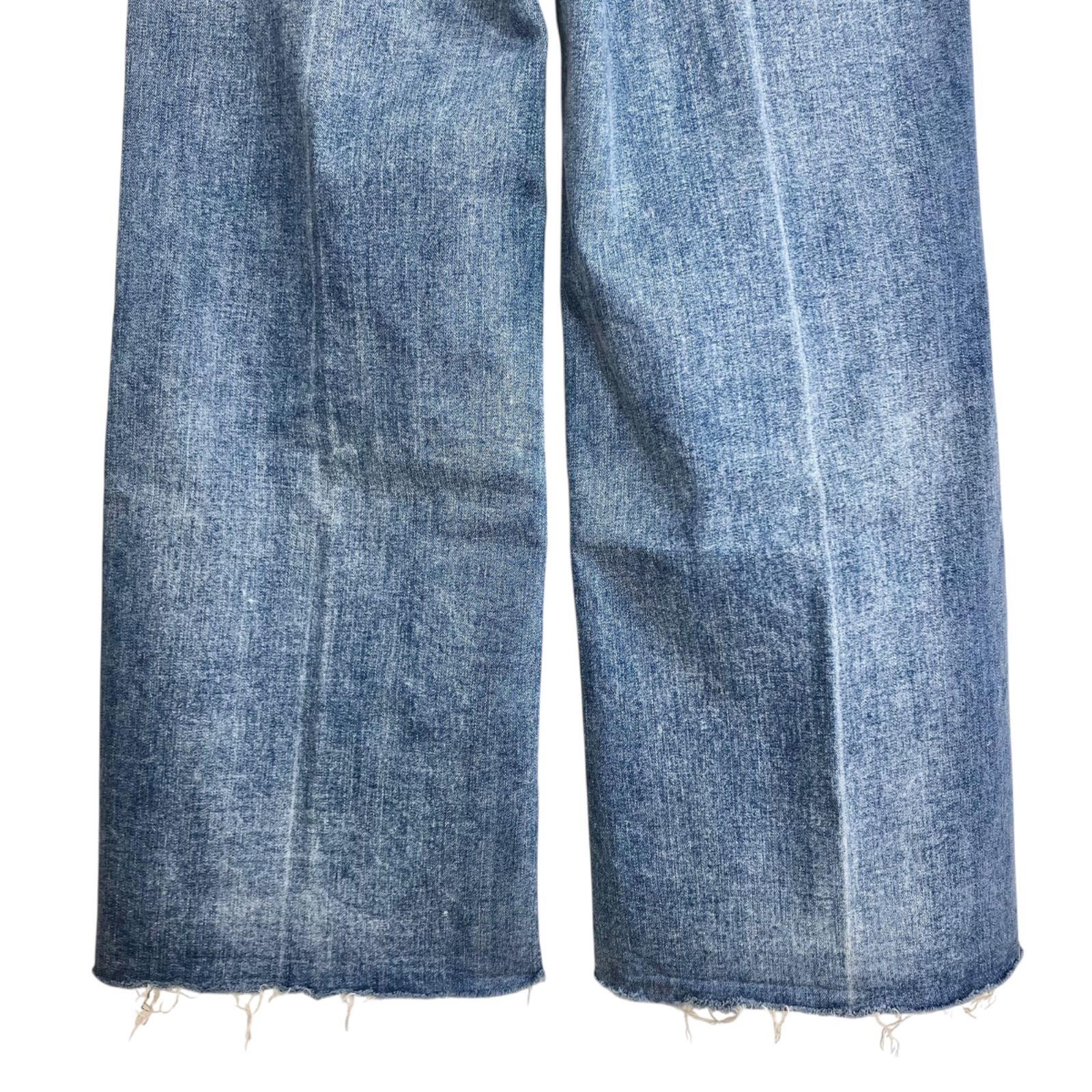 YANUK Wide flare 26 CVL ワイドフ カットオフ デニムパンツ 26 ライトブルー 水色 ヤヌーク 57134307 DECORATOM_COM_BR