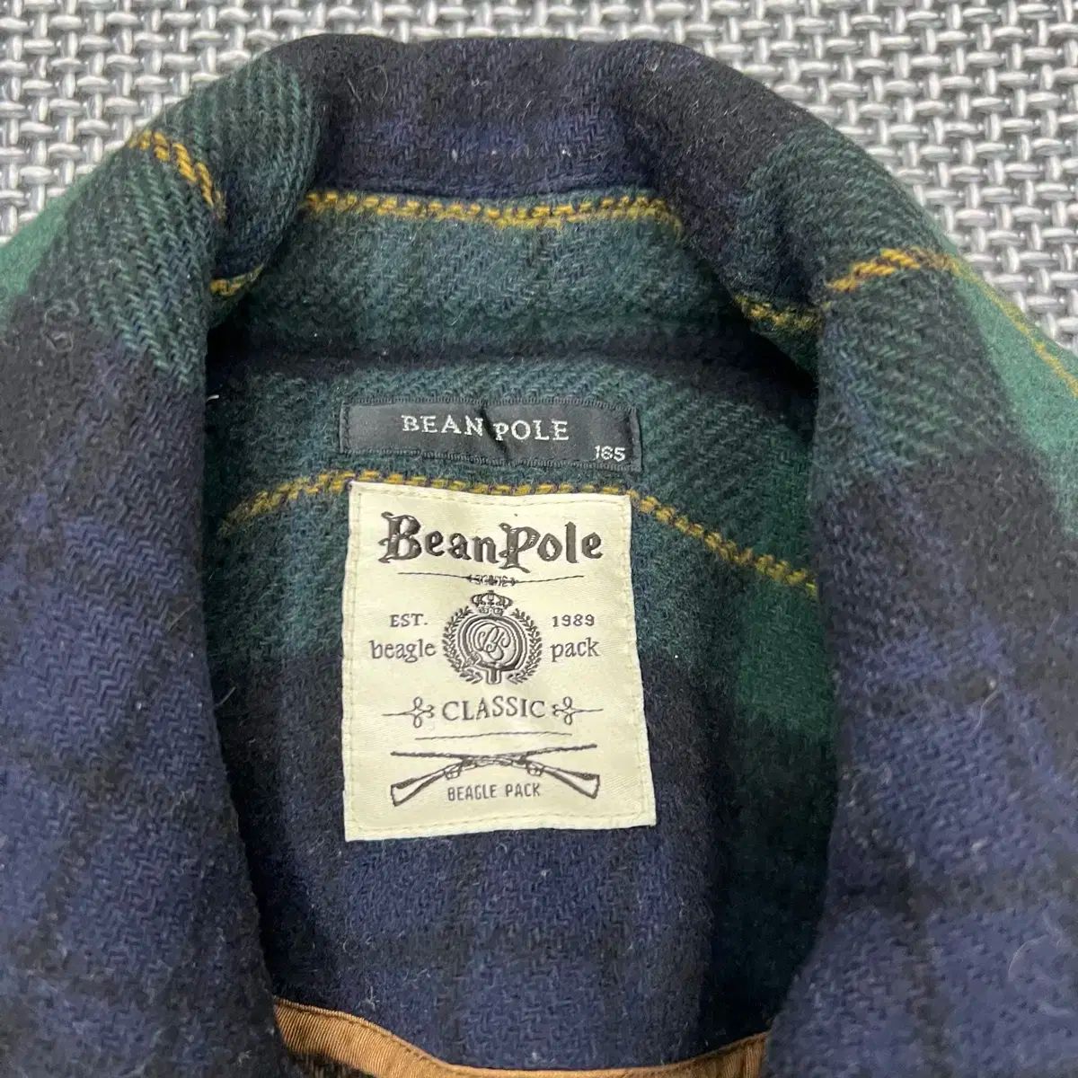 BEAN POLE チェック ウール ダッフルコート