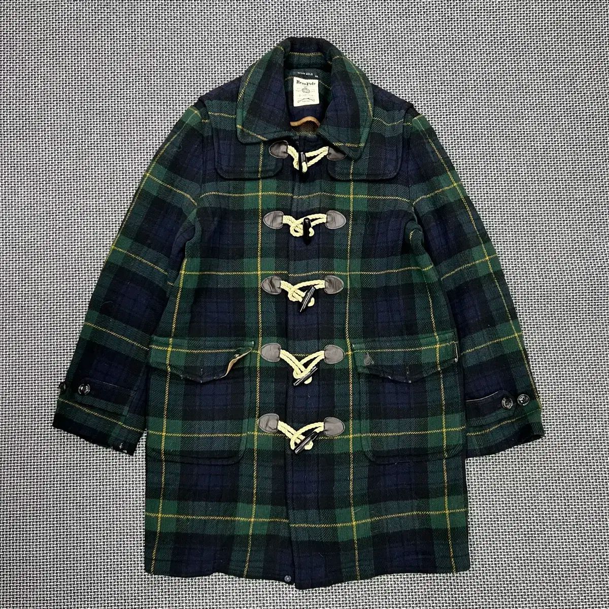 BEAN POLE チェック ウール ダッフルコート