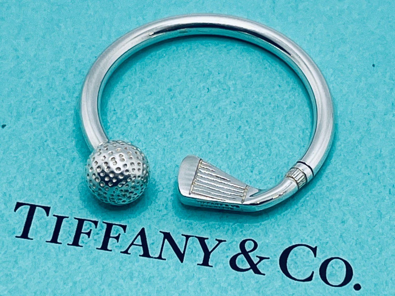 a152 Tiffany-Co. ティファニー ゴルフ キーリング キーホルダー チャーム シルバー 925