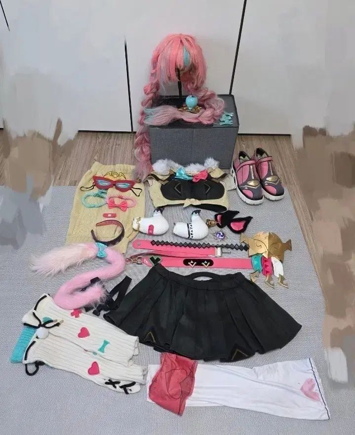 原神 バレッサ ウィッグ 衣装 L 靴 オールフルセット 11万
