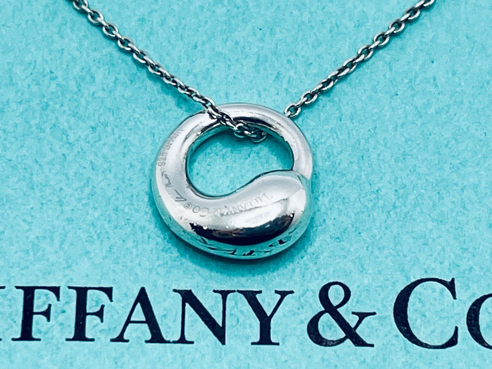 a153 美品 Tiffany&Co. ティファニー エターナルサークル ネックレス