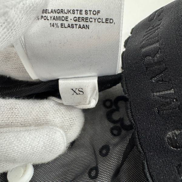 Marine serre マリーンセル 25SS RECYCLED MESH FLOCK TIGHTS メッシュタイツ WUW034A ブラック XS DECORATOM_COM_BR