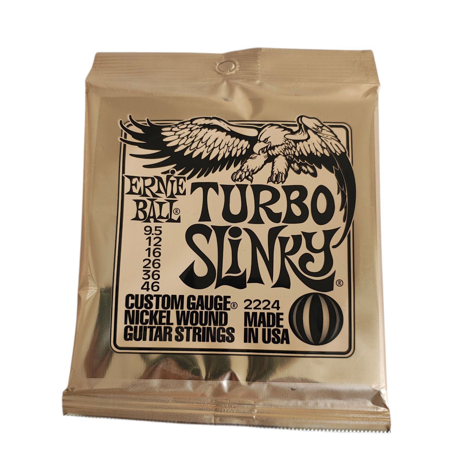 Thumbnail of WJ56 Ernie Ball ERNIE BALL 2224 Turbo Slinky Nickel Wound Electric Guitar Strings 095-46 Gauge Electric Guitar Strings