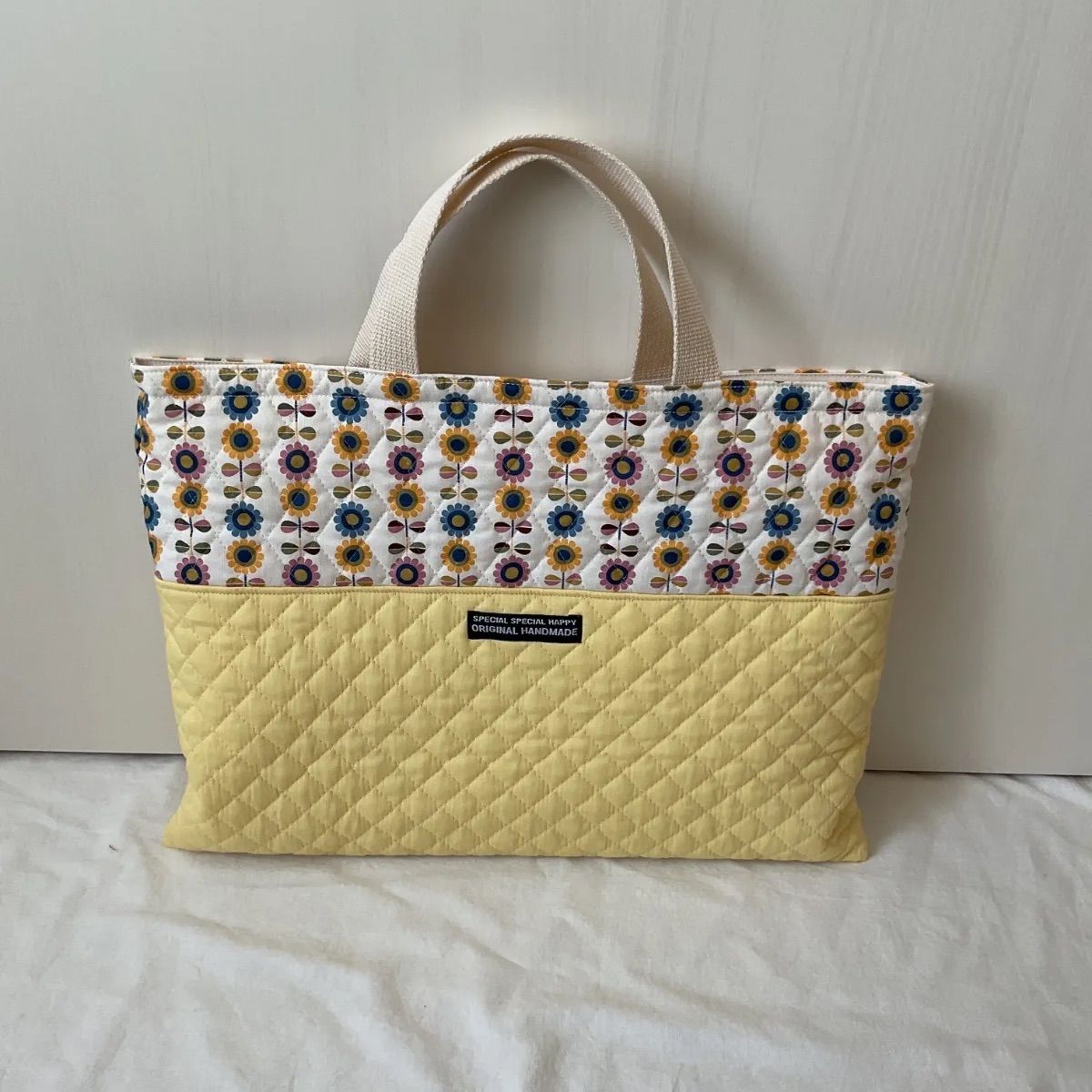 入園入学2点セット 入園入学セット ハンドメイド 花柄 レッスンバック