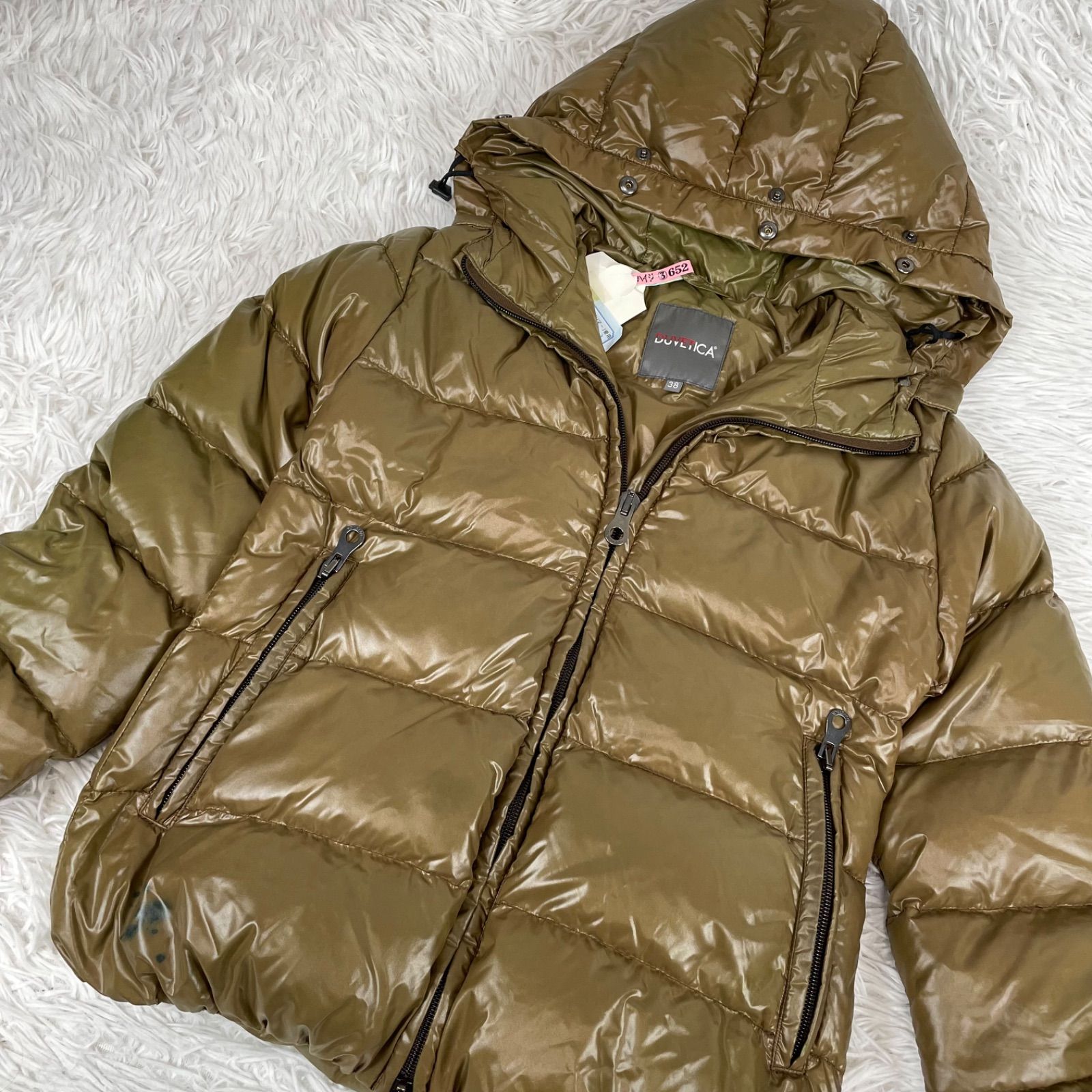 DUVETICA ダウンジャケット サイズ38 カーキ M