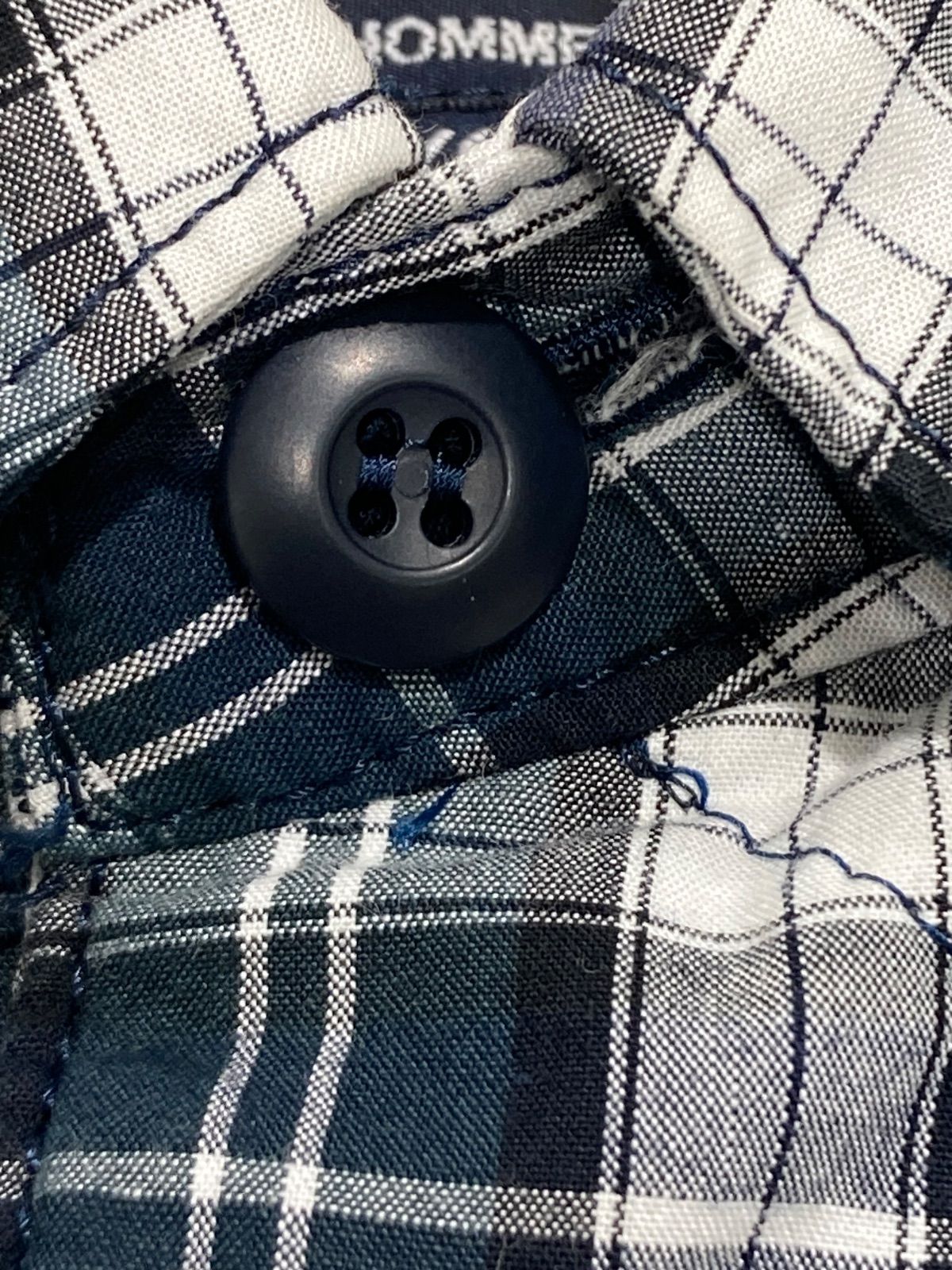 COMME des GARCONS HOMME コムデギャルソンオム 中綿ジャケット チェック柄 HD-B033 AD2019 XS KANDAIZUMI_COM