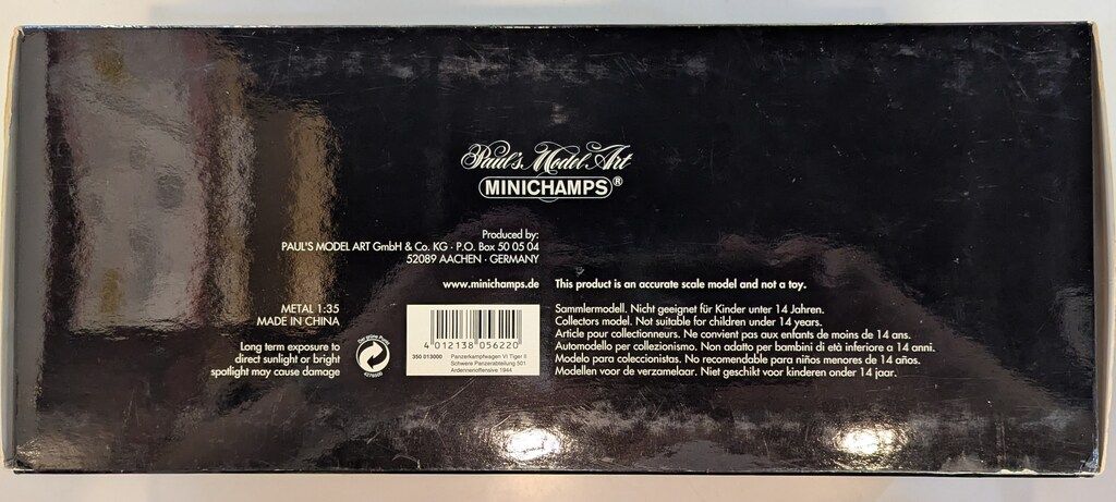 Paul sModelArt 1 Panzerkampfwagen VI TIGER II 013000