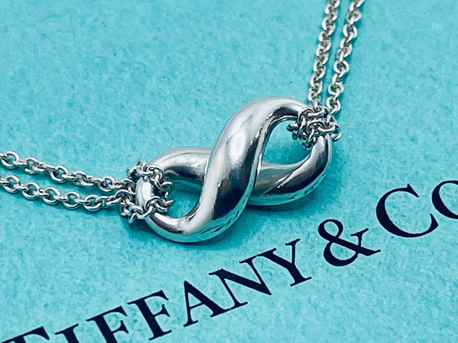 a155 節約 Tiffany&Co. 美品 ティファニー インフィニティ ダブル