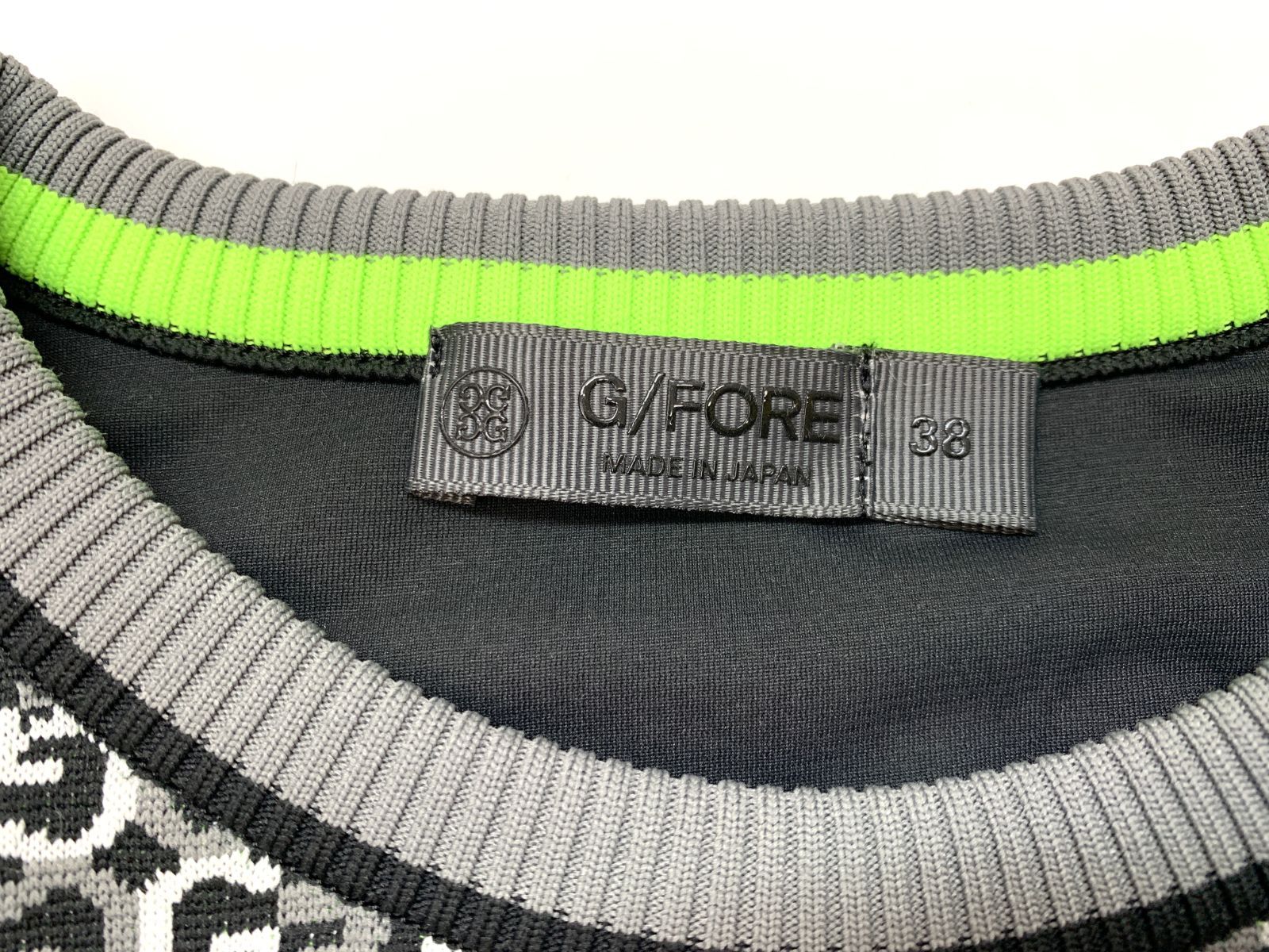 値下げ❗️美品 G/FOREジーフォア 総柄長袖ニットゴルフウェア