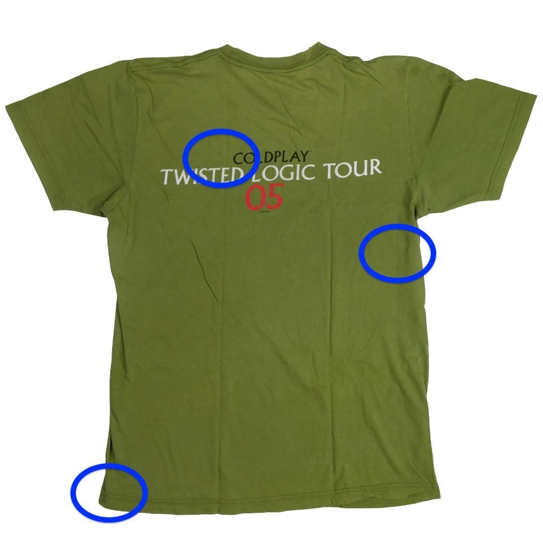M】00s COLDPLAY コールドプレイ 2005 Twisted Logic Tour ツアー T