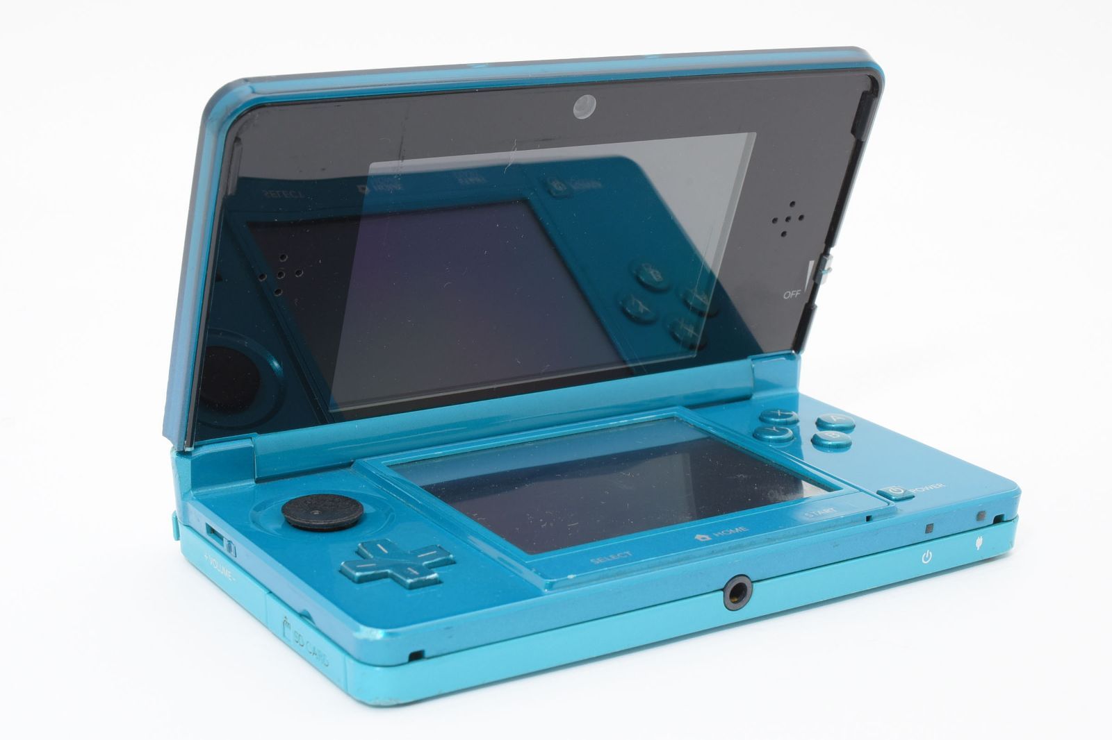 動作良好】ニンテンドー3DS アクアブルー 本体＋充電台付 任天堂 