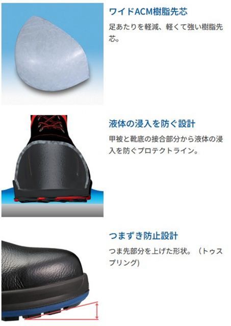 種類7：25.0cm シモン 安全靴 長編上靴 WS33静電靴消防CB 【公式通販】
