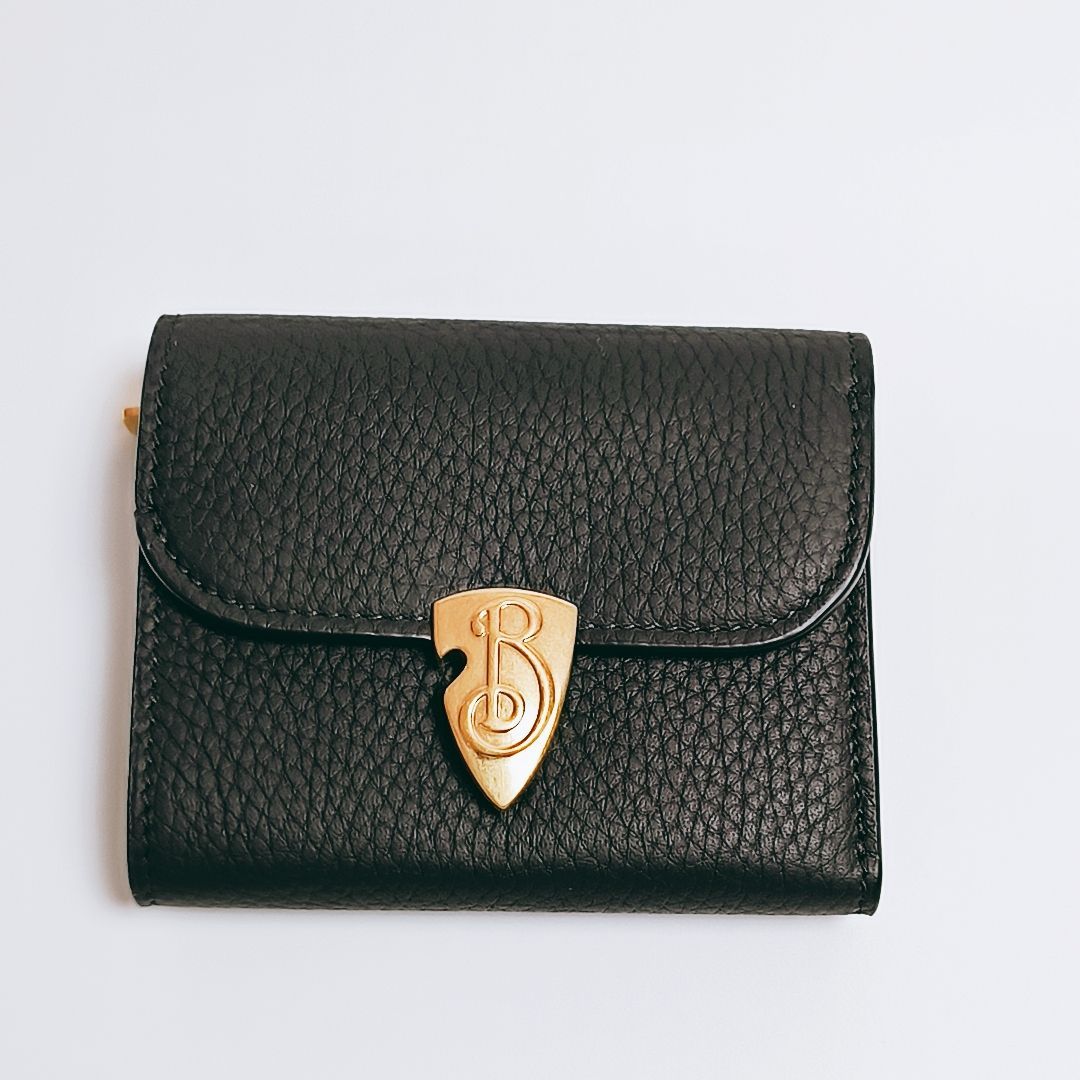 BURBERRY[バーバリー] 三つ折り財布 Black 未使用 メルカリ限定 BURBERRY 三つ折財布 バーバリー 現行 モノグラム 財布 イタリア製
