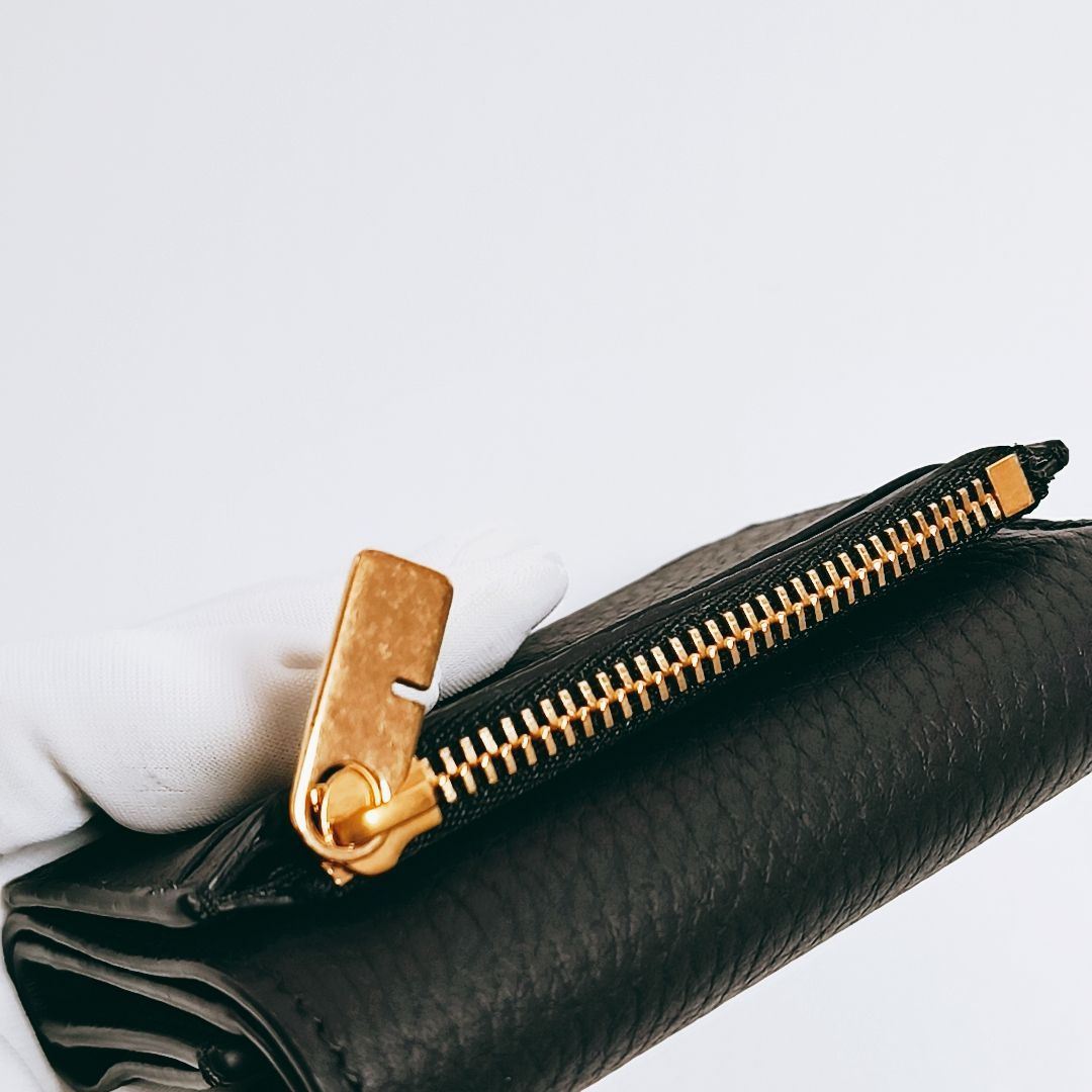 BURBERRY[バーバリー] 三つ折り財布 Black 未使用 メルカリ限定 BURBERRY 三つ折財布 バーバリー 現行 モノグラム 財布 イタリア製