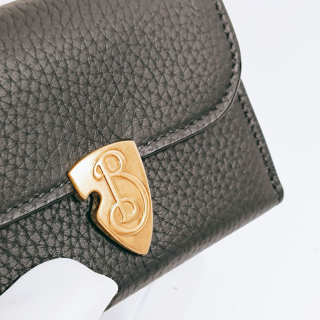 BURBERRY[バーバリー] 三つ折り財布 Black 未使用 メルカリ限定 BURBERRY 三つ折財布 バーバリー 現行 モノグラム 財布 イタリア製