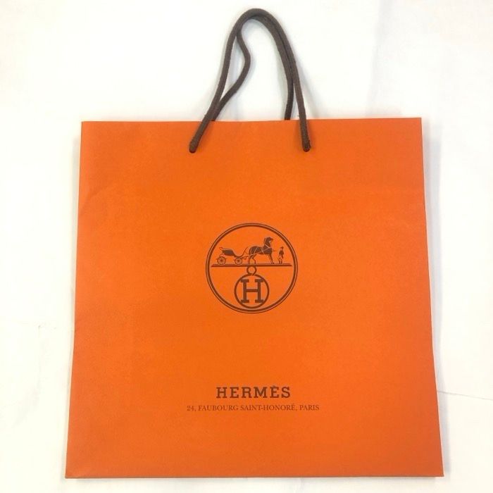 HERMES エルメス 空箱 ショッパー リボン 3点セット クッション材付き