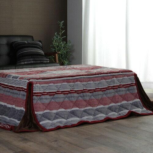 3営業日で発送 イケヒコ ニードル 省スペース掛けこたつ布団省スペースフランネルREレッド180×220cm