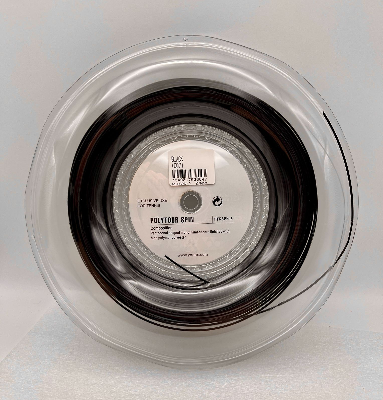 UU YONEX POLYTOUR SPIN 125 Reel ヨネックス ポリツアースピン 1.25mm ブラック 200m