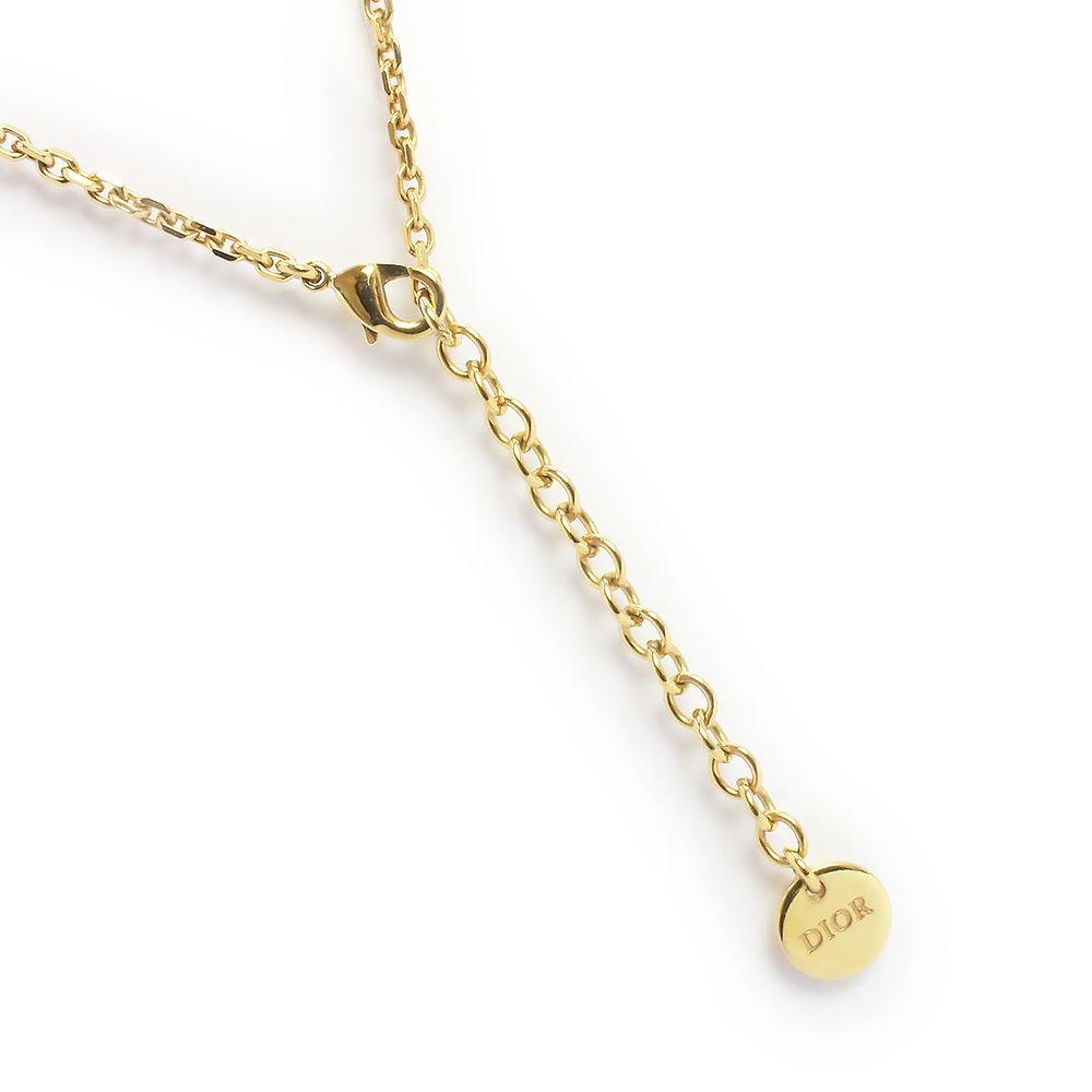 クリスチャンディオール プチ Petit CD ジョリー ペンダント ネックレス クリスタル ライトローズ ピンク ゴールド N3251WOMCY Christian Dior FORTGASGNV_COM_BR