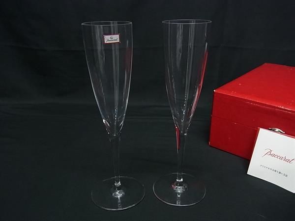 未使用品♪Baccarat・バカラ★クリスタル ドンペリニヨン シャンパンフルート シャンパングラス ペアセット 高級 ブランド食器 19-7102 お値下げ❗新品未使用バカラ ドンペリニヨン シャンパングラス ２