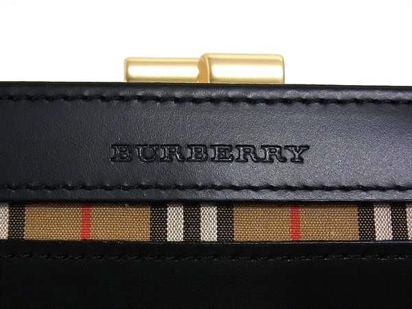 □極美品□ BURBERRY バーバリー PVC 内部ノバチェック 二つ折り 財布