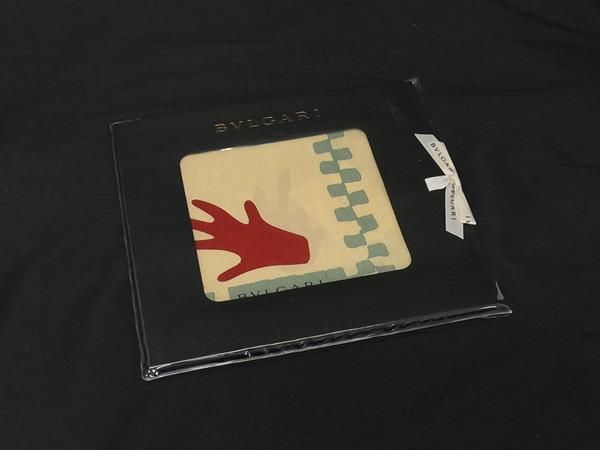 BVLGARI ブルガリ スカーフ レディース メンズ ベージュ系×マルチ FR5533