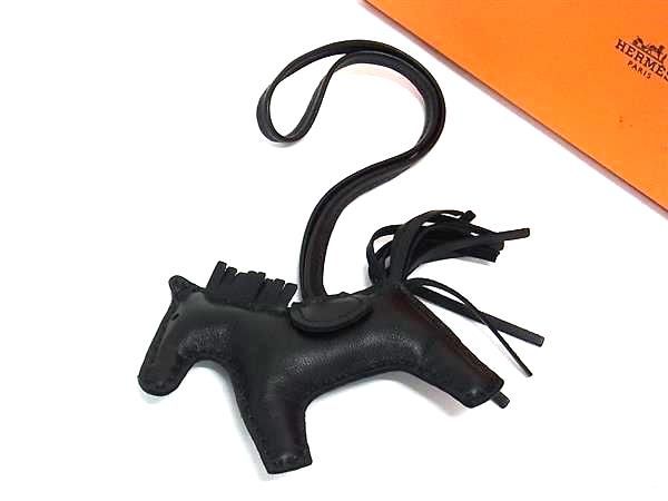 HERMES エルメス ロデオチャームPM アニョーミロ バッグチャーム A刻印 2017年 ブラック系 FU2615