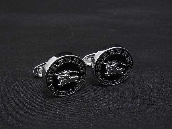 BURBERRY バーバリーブラックレーベル カフス カフスボタン カフリンクス メンズ ブラック系 BQ1616