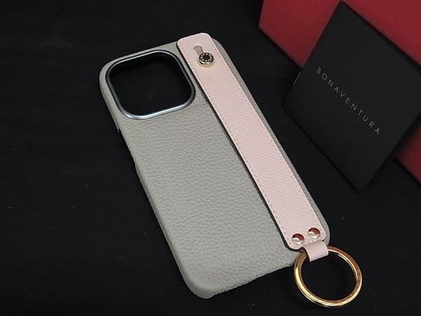 BONAVENTURA ボナベンチュラ レザー iPhone 15 pro 対応 アイフォンケース スマホケース ベージュ系 BP5542