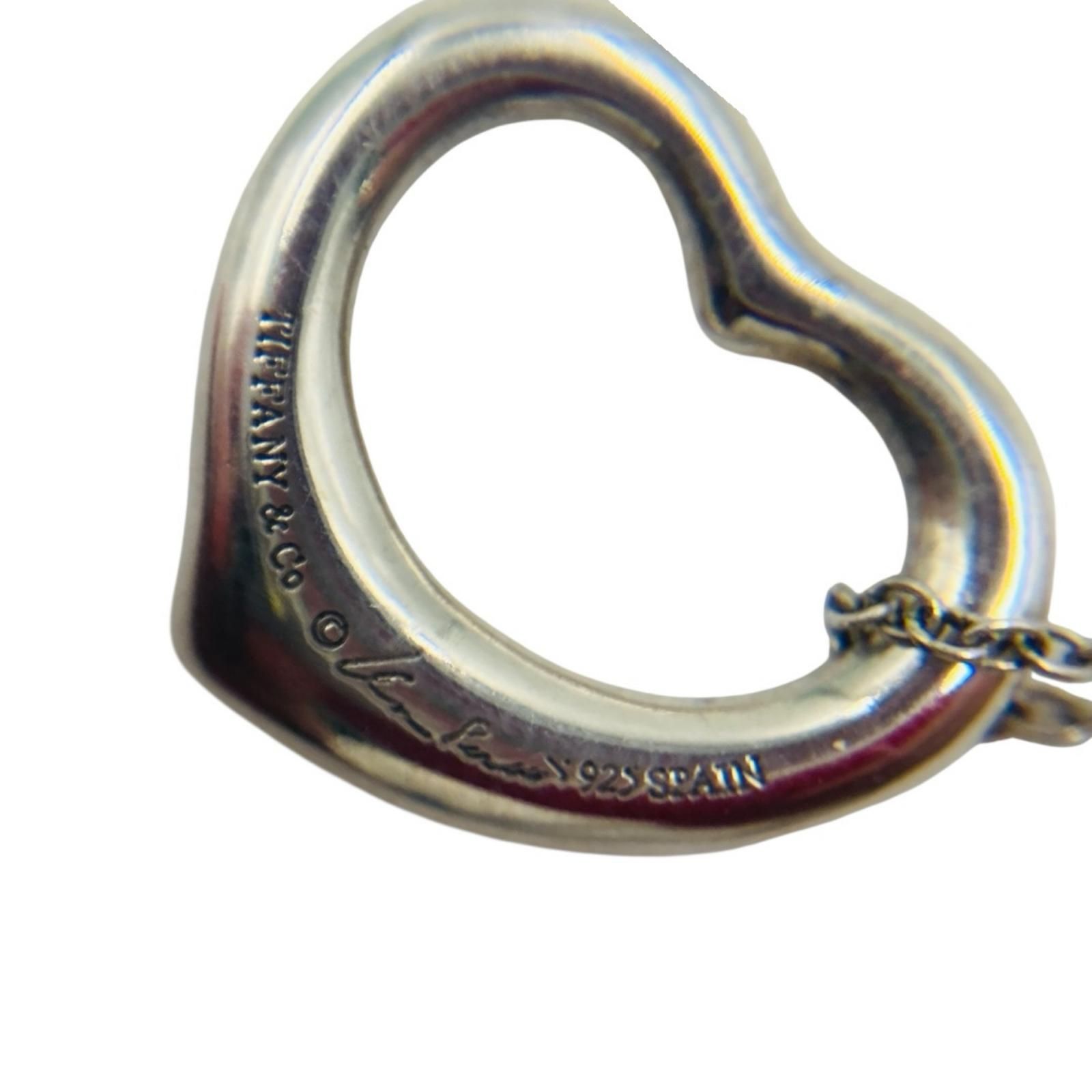 ティファニー Tiffany-Co ネックレス オープンハート ペンダント シルバー 925