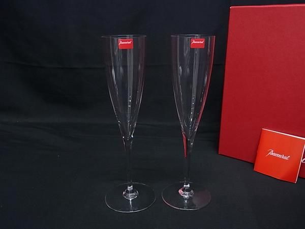 Baccarat バカラ ドン ペリニョン シャンパンフルート クリスタルガラス シャンパングラス 食器 2客セット クリア FR6454