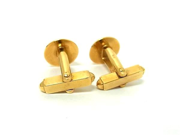 LOUIS VUITTON ヴィトン M30974 モノグラムフラワー ブトンドゥマンシェット カフスボタン カフリンクス ゴールド系 FR6448