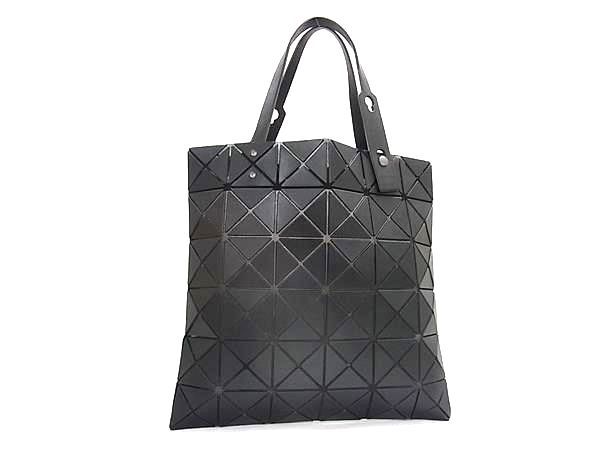 BAO BAO ISSEY MIYAKE バオバオイッセイミヤケ ルーセント マット PVC ハンドバッグ トートバッグ ブラック系 FU4205