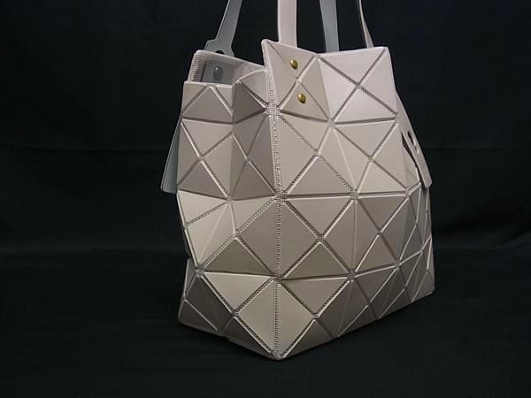 BAO BAO ISSEY MIYAKE バオバオイッセイミヤケ カラット PVC トートバッグ ハンドバッグ ベージュ系 FU4216