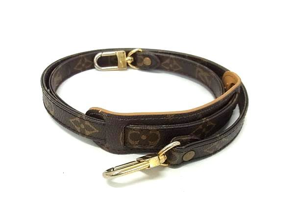 LOUIS VUITTON ルイヴィトン モノグラム バッグ用 ショルダーストラップ ショルダーベルト 斜め掛け ブラウン系 FU4135