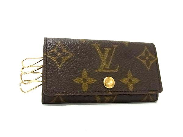 LOUIS VUITTON ルイヴィトン M62631 モノグラム ミュルティクレ4 4連 キーケース 鍵入れ ブラウン系 FN7674